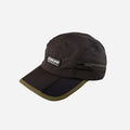 Beyond Arno foldable trail cap with zipped pocket in pine, side view