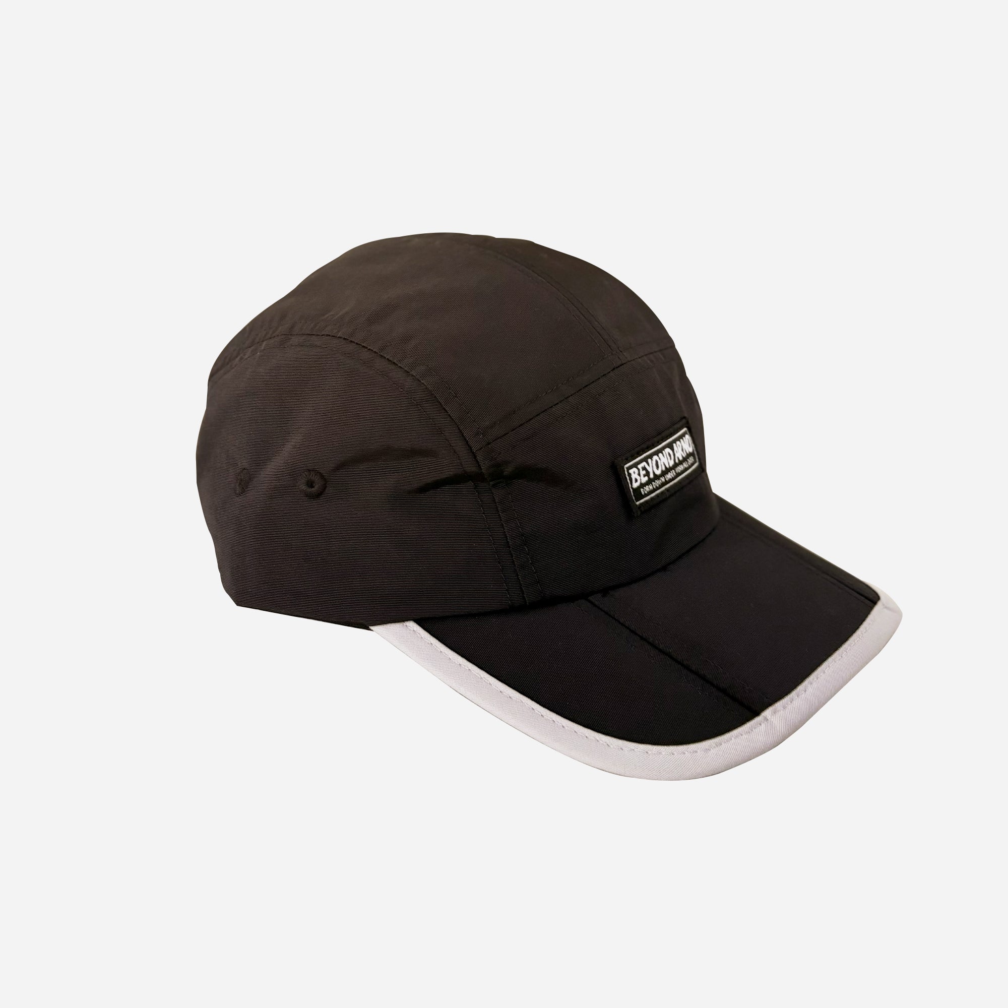 Beyond Arno foldable trail cap with zipped pocket in silver, side 2 view